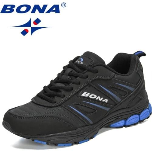 BONA 2021 New Designers Popular Sneakers Men Casual Jogging Shoes Male Running Shoes Athletic Walking Footwear Mansculino Trendy