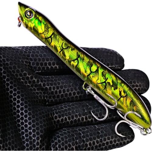 Hot 1pcs Fishing Lures 12.5cm/19g Topwater Popper Bait 10 Color Hard Bait Artificial Wobblers Fishing Tackle with 4# Hooks VIB