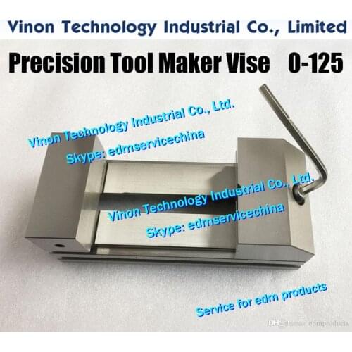 Max Open:0-125mm Stainless Tool Maker Vise (Ultra Precision type) 230Lx98Wx80H, EDM GRINDING VISE Toolmaker Vise hold 125mm