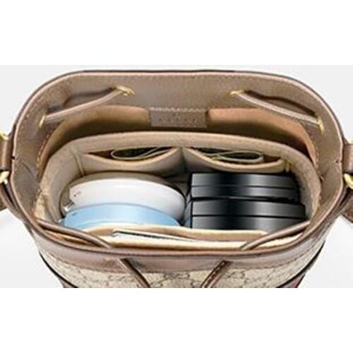 For Ophidia mini small medium drawstring bucket bag Purse Insert Organizer Makeup Handbag travel Organizer Inner Cosmetic Bag