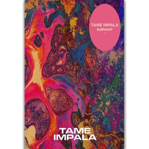 New Tame Impala Psychedelic Rock Music Band 4-Silk Art Poster Wall Sticker Decoration Gift