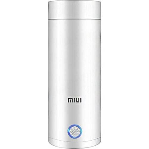 Portable Mini Electric Kettle for Travel Stainless Steel with Keep Warm Function 400ml Thermal Flask Water Heating Cup