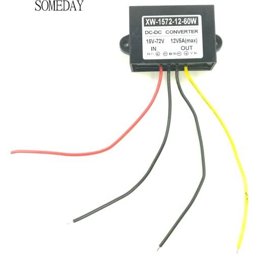 SOMEDAY DC 15V-72v to DC 12V5A power converter DC-DC converter