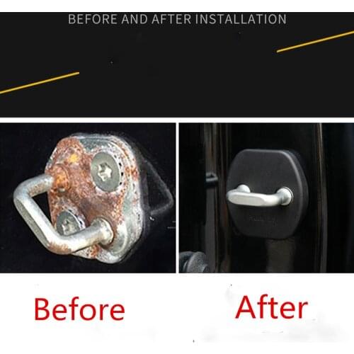 For Subaru Forester 2018 2019 2020 4pcs Car Anti Rust Water Proof Door Lock Keys Protect Buckle Cover