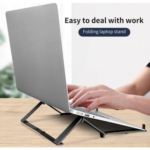 Adjustable Foldable Laptop Stand Non-slip Desktop Laptop Holder Notebook Stands For Notebook Macbook Pro Air iPad Pro