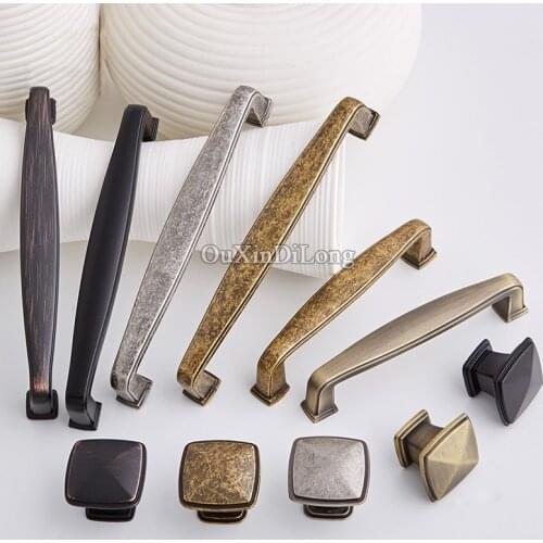 Retro Vintage 20PCS European Antique Cabinet Pulls Handles Cupboard Wardrobe Drawer Wine Cabinet Kitchen Door Handles and Knobs