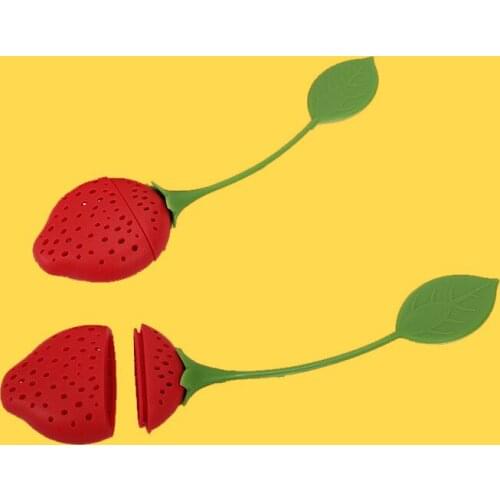 Silicone strawberry tea tea maker