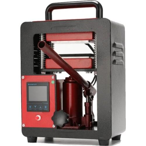 5 Ton Heat Press Machine 3x5 Inch Dual Dab Heated Plates LCD Controller Hydraulic Sublimation Extracting Manual