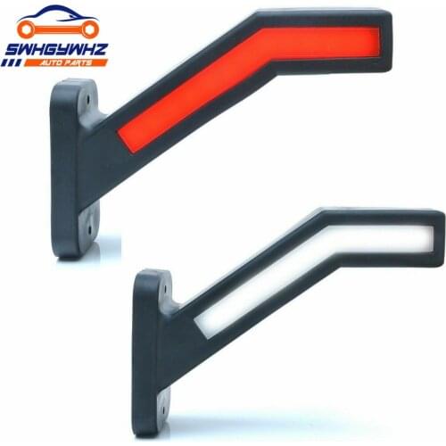 Universal 2PCS LED Neon Stalk Side Marker Light 12V 24V Truck Trailer Position Lamp Waterproof