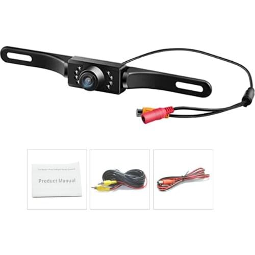 120 Degree View Angle CMOS Waterproof Backup Reverse Parking Camera Car Rear View License Plate Camera Infrared Night Vision