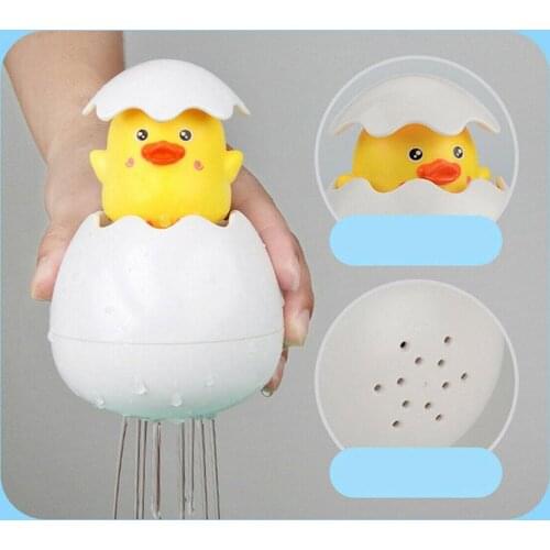 Duck Eggs Water Spray Bath Toy Cute Magic Hatching Growing Duck Eggs Shower Toys for Kids Education Toy