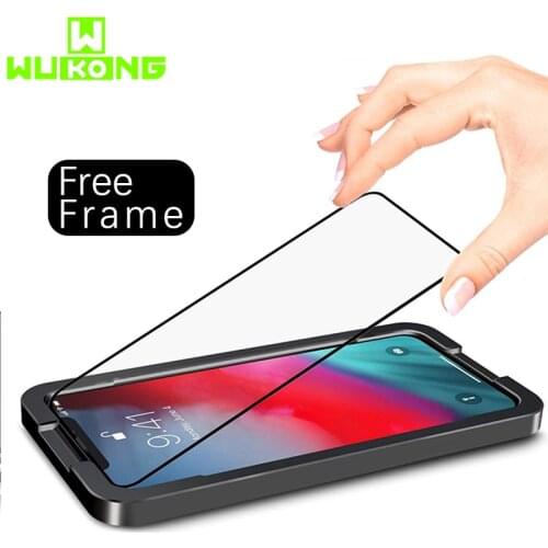 Free Frame Full Cover i7/8 Plus Screen Protector for iPhone XR XS Max i11 Pro Max se2020 Tempered Glass for iPhone 12 Pro max