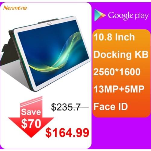 10.8 Inch 2 In 1 Docking Keyboard Tablet For Office 4G Android Tablet Gaming GPS 10 Cores 13MP Dual SIM Card 2560*1600 2.5D