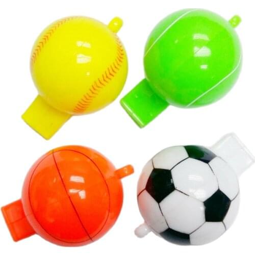 2piece ball shape Whistle Pendant Vintage Charm For Fashion Favour Pinata Necklace SchoolBag keychain Party Favors Gift Birthday