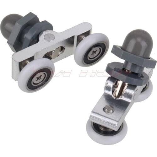 4Pcs 19mm Door Roller Bathroom glass sliding sliding door hanging round Runners Wheels Pulleys