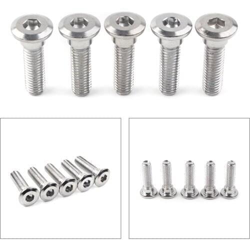 5pcs M8x30mm x 1.25 Titanium Bolts Ti Hex Socket Disc Brake Rotor Screws Fasteners for Kawasaki Ninja 300 Versys 1000 2012