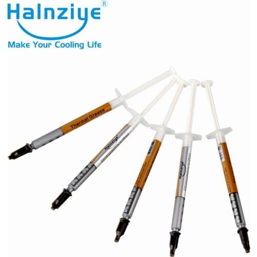 50pcs each lot silver thermal paste grease compound HY710 1G syringe