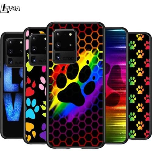 Dog paw Cute for Samsung Note 20 S20 FE Lite Ultra Plus A91 A71 A51 A41 A31 A21 A21S A11 A12 A42 A01 Phone Case