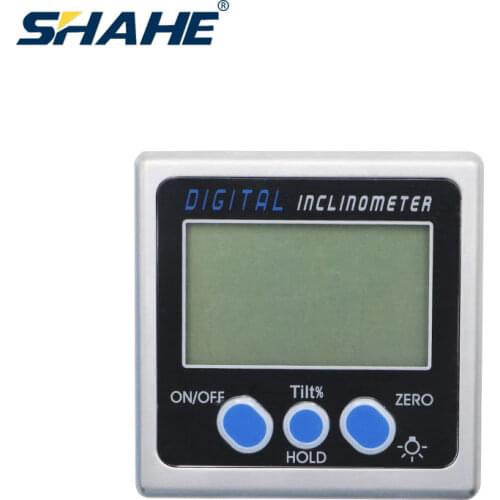 SHAHE Digital Protractor 360° Level Angel Finder High Precision Goniometer Magnet Inclinometer