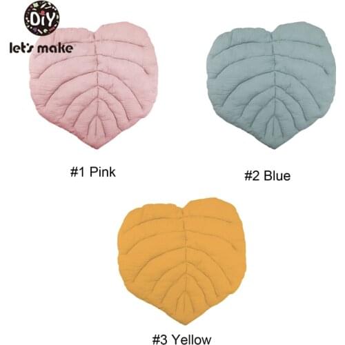 1pc Play Mat Newborn Infant Cotton Leaf Leaves Blanket Soft Floor Playmat 85*88cm Play Mat Cartoon Animal Carpet Rug Lets Make
