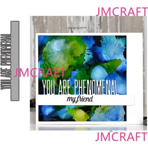 JMCRAFT 2021 New English letter border #2 Metal Cutting Dies DIY Scrapbook Handmade Paper Craft Metal Steel Template Dies