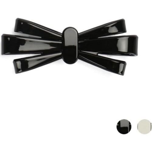 Retro Hair Clip - Black Hair Barrettes for Women Girls French Design Hair Accessory - Hair Ornament for Braids Ponytail Holders