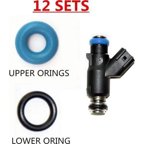 12sets wholesale Rubber oring seal kit for injector #28101893 upper oring lower oring for Chevrolet GMC (AY-O2210+2211)