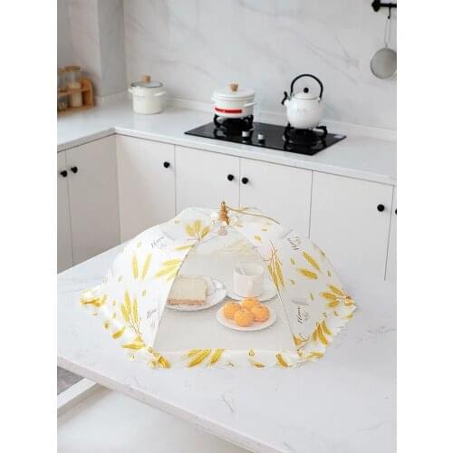 Kitchen Folded Food Lace Cover Umbrella Great Breath Hygiene Grid Style Kitchen Food Dish Cover Kitchenware