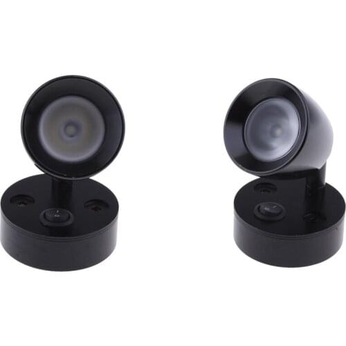 2Pieces 12V Reading Lamp -RV Boat LED Bedside Lamp, Camper /Trailer /Motorhome Interior Lighting Spotlight