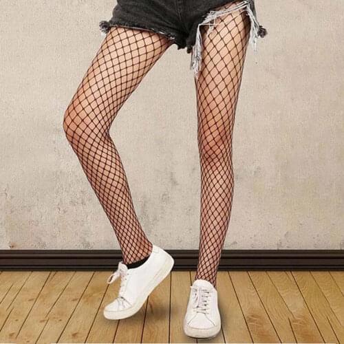 Summer Black Hollow Out Sexy Pantyhose Women Tights Stocking Fishnet Stockings Club Party Hosiery Calcetines Female Mesh