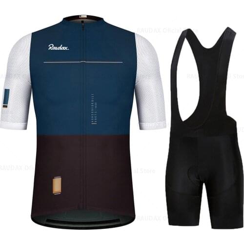 2021 Summer Cycling Jerseys Raudax Team Bike Jerseys Shorts Set Ropa Ciclismo Men Mtb Bicycling Maillot Bottom Cycling Clothing