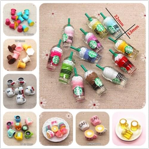 Resin Hot Selling Miniature 3D Kawaii Cup,Resin Cabochon DIY Jewelry Craft Decoration Accessories