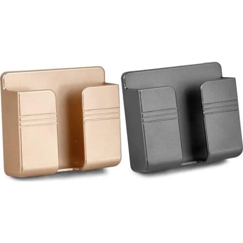 Multifunction Mobile Phone Charging Holder Bracket Wall Mount Stand Adhesive Durable Socket Rack Storage Remote Control Storage