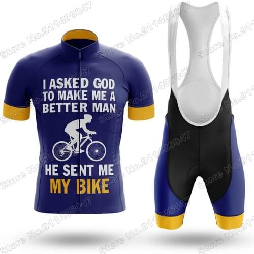 2021 Better Man V2 Mens Cycling Jersey Set Summer Clothing Road Bike Shirts Suit Bicycle Bib Shorts MTB Wear Maillot Ropa