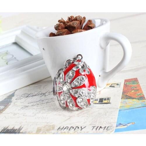 New Fashion Flower Oval Bean Crystal Charm Purse Handbag Car Key Keyring Keychain Party Wedding Birthday Gift