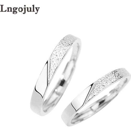New Genuine 100% 925 Sterling Silver Couple Rings Rainforest Plantain Green Leaves Cool Sweet Romantic Style Rings For Lovers
