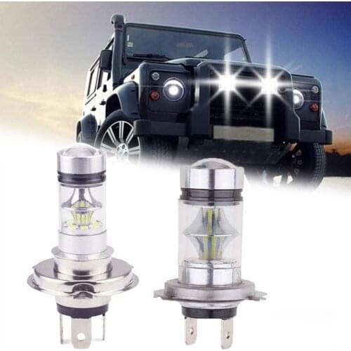 One For one sale) car LED high power fog lamp H7 fog lamp 100W H4 bulb LED 3030 20LED C1O3