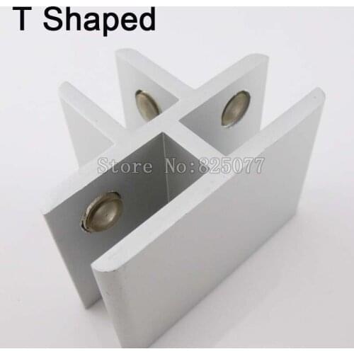 Wholesale DHL 30PCS Multi-function glass clamp,T Clamp,wood board clamp Applicable10- 12 mm thick glass furniture hardware KF882
