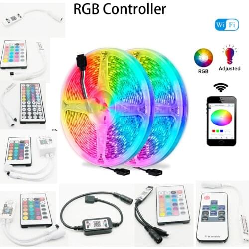 Bluetooth / WiFi 10key 11key 24key remote RGB light Controller for 3528/ 5630/ 5050 RGBW RGB SINGLE Color led strip light