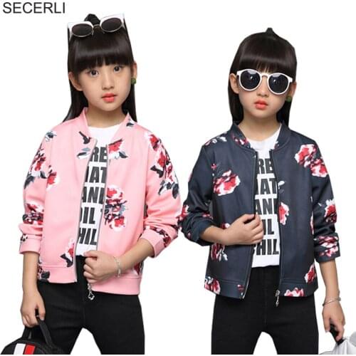 SECERLI Spring Jackets For Girls
