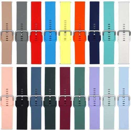 20MM 22MM Strap For Ticwatch Pro 2020/Pro 3 GPS/E2/S2 Smart Watch Band Silicone Straps For TicWatch E Tic Watch 2 C2 Correa