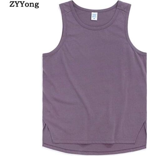 Summer Mens Tank Top Loose Sleeveless Lengthen Cotton Hip Hop Streetwear Fashion Casual Outdoor Motion White Lovers Clothing