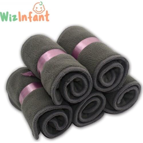 Wizinfant Charcoal Bamboo Diaper Insert Diaper Pad For All HappyFlute Onesize Diaper Cover, Pocket Diaper,35cm x13cm