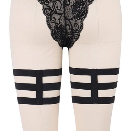 Women Leg Garter Belt Punk Fetish Leg Harness Sexy Pole Dance Bondage Body Harness Belt Thigh stockings Garter