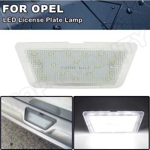1Pc 18SMD LED License Number Plate Light For Opel Astra G MK4 Hatch Saloon 1998 1999 2000 2001 2002 2003 2004 Car Accessories