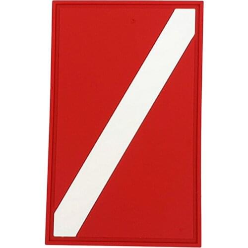 1 Piece 8x5 cm Deluxe PVC Scuba Diving Dive Flag Patch Diver Down Safety Marker Flag Badge