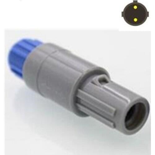 10pcs/lot FREE SHIPPING FOR LEMO 2 PIN CIRCULAR PLASTIC MALE PLUG WITH DOUBLE SLOT CONNECTOR/PLUG