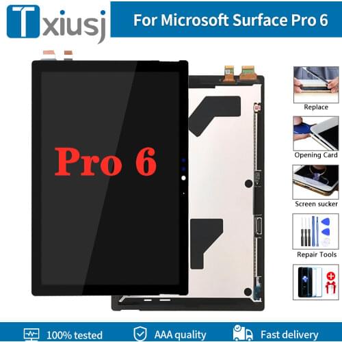 12.3" 100% Original For Microsoft Surface Pro 6 1807 LCD Touch Screen Digitizer display assembly For Pro6 LCD Replacement