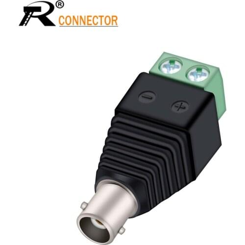 3pcs BNC Balun Connector to Camera Terminal female Adpater for CCTV Surveillance Video Cameras Coaxial Cat5 Cat6