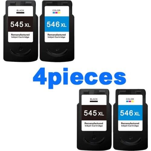 4pcs PG545 CL546 compatible ink cartridge For canon pixma IP2850/MX495/MG2950/MG2550/MG2450 ink cartridge full For canon PG 545